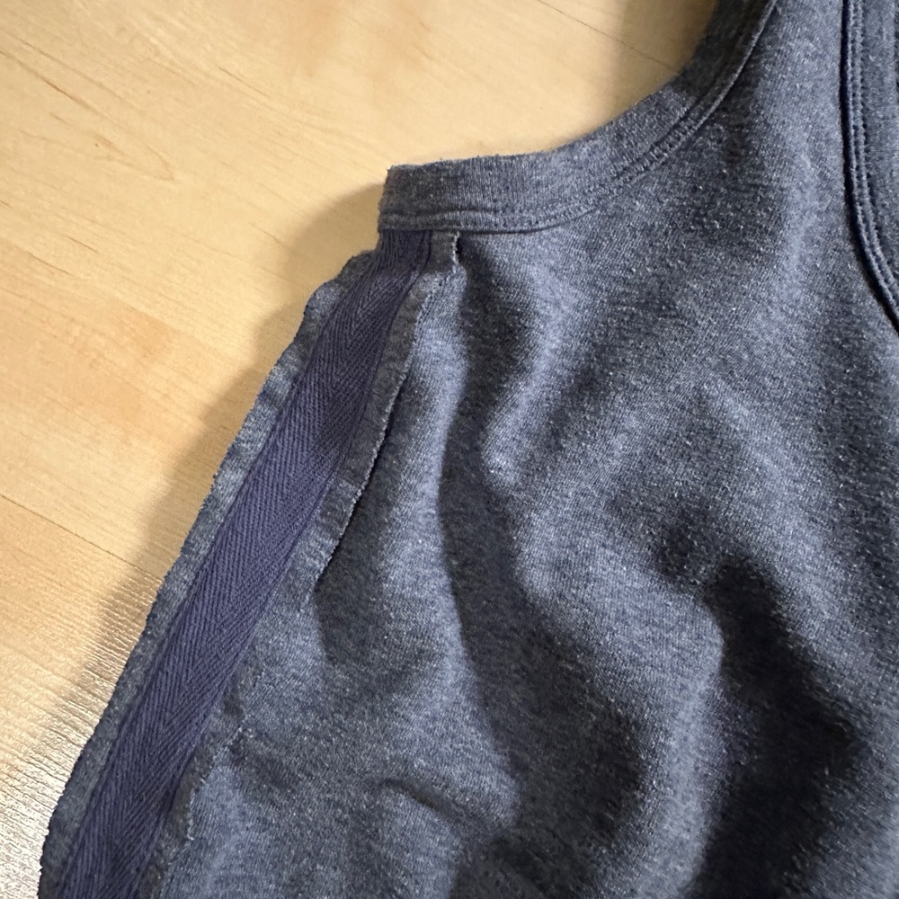 Evereve Ivy Sleeveless Romper Navy Blue Shorts - Small - Picture 4 of 5